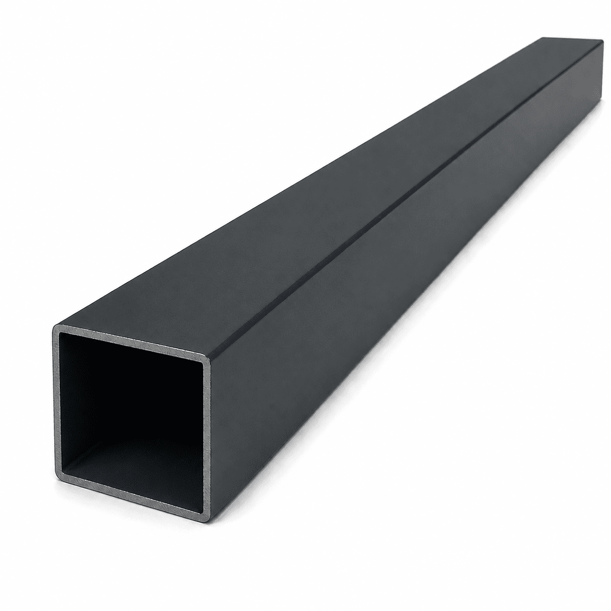 Vierkante paal 60/60/2.mm - 2.20m - ANTRACIET